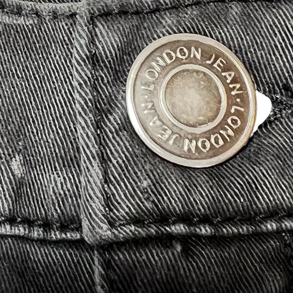 London Jean Black Bootcut Womens Jeans Tall 8 Womens Pants 5 pocket - Picture 5 of 12